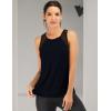 image:imageFihapyli ICTIVE Workout Tank Tops for Women Breathable Mesh Racerback Muscle Tank Backless Running ShirtsBlack