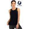 image:imageFihapyli ICTIVE Workout Tank Tops for Women Breathable Mesh Racerback Muscle Tank Backless Running ShirtsBlack