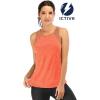 image:imageFihapyli ICTIVE Workout Tank Tops for Women Breathable Mesh Racerback Muscle Tank Backless Running ShirtsNeon Orange