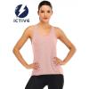 image:imageICTIVE Womens Cross Backless Workout Tops for Women Racerback Tank Tops Open Back Running Muscle Tank Yoga ShirtsApricot