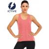 image:imageICTIVE Womens Cross Backless Workout Tops for Women Racerback Tank Tops Open Back Running Muscle Tank Yoga ShirtsCoral