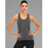 image:imageICTIVE Womens Cross Backless Workout Tops for Women Racerback Tank Tops Open Back Running Muscle Tank Yoga ShirtsDark Gray