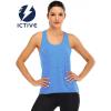 image:imageICTIVE Womens Cross Backless Workout Tops for Women Racerback Tank Tops Open Back Running Muscle Tank Yoga ShirtsLight Blue