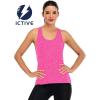 image:imageICTIVE Womens Cross Backless Workout Tops for Women Racerback Tank Tops Open Back Running Muscle Tank Yoga ShirtsRose