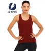 image:imageICTIVE Womens Cross Backless Workout Tops for Women Racerback Tank Tops Open Back Running Muscle Tank Yoga ShirtsWinered