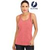 image:imageICTIVE Workout Tank Tops for Women Loose Fit Yoga Mesh Racerback Open Back Muscle ShirtsCoral