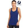 image:imageICTIVE Workout Tank Tops for Women Loose Fit Yoga Mesh Racerback Open Back Muscle ShirtsDark Blue