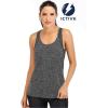 image:imageICTIVE Workout Tank Tops for Women Loose Fit Yoga Mesh Racerback Open Back Muscle ShirtsDark Gray