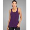 image:imageICTIVE Workout Tank Tops for Women Loose Fit Yoga Mesh Racerback Open Back Muscle ShirtsDark Purple