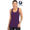 image:imageICTIVE Workout Tank Tops for Women Loose Fit Yoga Mesh Racerback Open Back Muscle ShirtsDark Purple