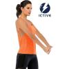 image:imageICTIVE Workout Tank Tops for Women Loose Fit Yoga Mesh Racerback Open Back Muscle ShirtsNeon Orange