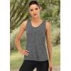 image:imageICTIVE Workout Tank Tops for Women Sleeveless Yoga Shirts for Women Mesh Racerback Muscle Tank TopsDark Gray