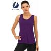 image:imageICTIVE Workout Tank Tops for Women Sleeveless Yoga Shirts for Women Mesh Racerback Muscle Tank TopsDark Purple