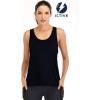 image:imageICTIVE Workout Tank Tops for Women Yoga Tops for Women Loose Fit Backless Muscle Racerback Summer Gym ShirtsBlack