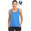 image:imageICTIVE Workout Tank Tops for Women Yoga Tops for Women Loose Fit Backless Muscle Racerback Summer Gym ShirtsLight Blue