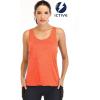 image:imageICTIVE Workout Tank Tops for Women Yoga Tops for Women Loose Fit Backless Muscle Racerback Summer Gym ShirtsNeon Orange