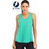image:imageICTIVE Workout Tops for Women Loose Fit Racerback Mesh Backless Muscle Tank Running ShirtsLightgreen