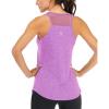 image:imageFihapyli ICTIVE Workout Tank Tops for Women Breathable Mesh Racerback Muscle Tank Backless Running ShirtsLight Purple