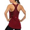 image:imageICTIVE Workout Tank Tops for Women Sleeveless Yoga Shirts for Women Mesh Racerback Muscle Tank TopsBurgundy