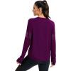 image:imageICTIVE Long Sleeve Workout Shirts for Women Loose Fit Workout Tops Running Shirts with Thumb HoleDark Purple