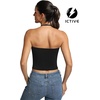 image:imageFihapyli ICTIVE Sports Bras for Women Halter Neck Spaghetti Strap Padded Backless Workout Yoga Running BraBlack