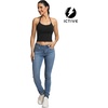 image:imageFihapyli ICTIVE Sports Bras for Women Halter Neck Spaghetti Strap Padded Backless Workout Yoga Running BraBlack