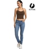image:imageFihapyli ICTIVE Sports Bras for Women Halter Neck Spaghetti Strap Padded Backless Workout Yoga Running BraCoffee