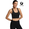 image:imageFihapyli ICTIVE Sports Bras for Women Wirefree Padded Racerback Mesh Back Workout Yoga Running BraBlack