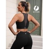 image:imageFihapyli ICTIVE Sports Bras for Women Wirefree Padded Racerback Mesh Back Workout Yoga Running BraBlack