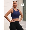 image:imageFihapyli ICTIVE Sports Bras for Women Wirefree Padded Racerback Mesh Back Workout Yoga Running BraDarkblue