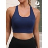 image:imageFihapyli ICTIVE Sports Bras for Women Wirefree Padded Racerback Mesh Back Workout Yoga Running BraDarkblue