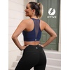 image:imageFihapyli ICTIVE Sports Bras for Women Wirefree Padded Racerback Mesh Back Workout Yoga Running BraDarkblue