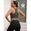 image:imageFihapyli ICTIVE Sports Bras for Women Wirefree Padded Racerback Mesh Back Workout Yoga Running BraGrey