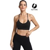 image:imageFihapyli ICTIVE Womens Y Back Racerback Sports Bra Adjustable Spaghetti Straps Scoop Neck Padded Workout Yoga BraBlack