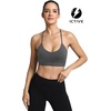 image:imageFihapyli ICTIVE Womens Y Back Racerback Sports Bra Adjustable Spaghetti Straps Scoop Neck Padded Workout Yoga BraDarkgrey