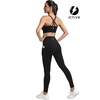 image:imageICTIVE Sports Bras for Women High Impact Bust Push up Crisscross Back Workout Running BraBlack