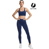 image:imageICTIVE Sports Bras for Women High Impact Bust Push up Crisscross Back Workout Running BraDarkblue