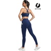 image:imageICTIVE Sports Bras for Women High Impact Bust Push up Crisscross Back Workout Running BraDarkblue