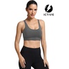 image:imageICTIVE Sports Bras for Women High Impact Bust Push up Crisscross Back Workout Running BraGrey