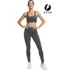 image:imageICTIVE Sports Bras for Women High Impact Bust Push up Crisscross Back Workout Running BraGrey