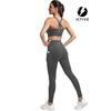 image:imageICTIVE Sports Bras for Women High Impact Bust Push up Crisscross Back Workout Running BraGrey