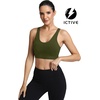 image:imageICTIVE Sports Bras for Women High Support High Impact Bust Push up Racerback Workout Running BraArmy Green