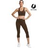image:imageICTIVE Sports Bras for Women High Support High Impact Bust Push up Racerback Workout Running BraCoffee