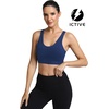 image:imageICTIVE Sports Bras for Women High Support High Impact Bust Push up Racerback Workout Running BraDarkblue