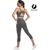 image:imageICTIVE Sports Bras for Women High Support High Impact Bust Push up Racerback Workout Running BraGrey