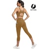 image:imageICTIVE Sports Bras for Women High Support High Impact Bust Push up Racerback Workout Running BraKhaki