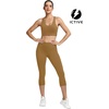 image:imageICTIVE Sports Bras for Women High Support High Impact Bust Push up Racerback Workout Running BraKhaki