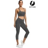 image:imageICTIVE Strappy Sports Bras for Women Criss Cross Back Racerback High Impact Padded Yoga Bras Workout Clothes for WomenDark Gray