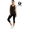 image:imageICTIVE Workout Tops for Women Sleeveless Cross Back Muscle Racerback Exercise Tank ShirtsBlack