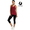 image:imageICTIVE Workout Tops for Women Sleeveless Cross Back Muscle Racerback Exercise Tank ShirtsBurgundy